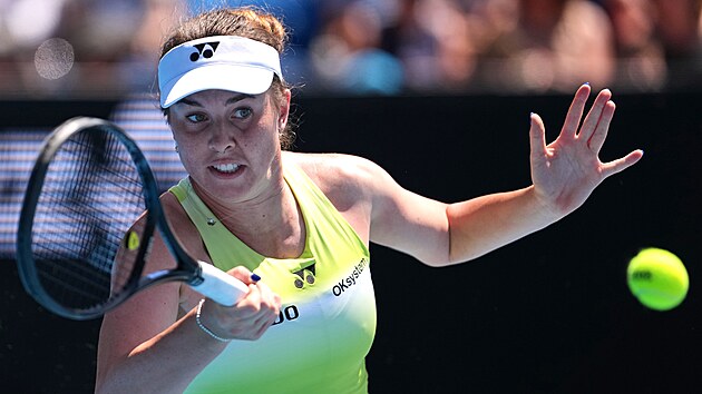 Linda Noskov� ve druh�m kole Australian Open.
