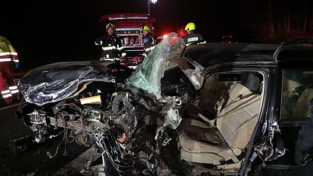 Nehoda dvou aut v Horn� Ole�nici na Trutnovsku (22. ledna 2026)