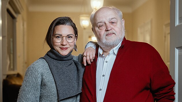 Hana Kusnjerov� a jej� otec Ivan Kusnejr