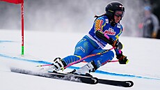 Sara Hectorová na trati ob�ího slalomu ve �pindlerov� Mlýn�.