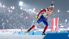 Michal Kr�má� na trati vytrvalostního závodu v Novém M�st� na Morav�.