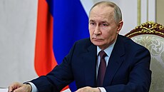 Ruský prezident Vladimir Putin v Kremlu na zasedání s vládou (21. ledna 2026)