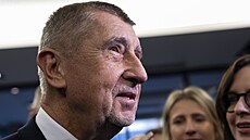 Premiér a p�edseda ANO Andrej Babi� na volebním sn�mu hnutí (24. ledna 2026)