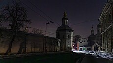 Kyjevskope�erská lávra b�hem blackoutu (20. ledna 2026)