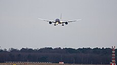 Design letounu Boeing 787-9 Berlin p�i prosincovém p�edstavení na leti�ti ve...