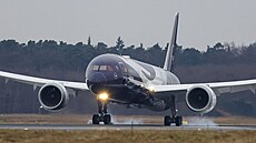 Design letounu Boeing 787-9 Berlin p�i prosincovém p�edstavení na leti�ti ve...