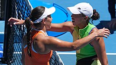 Jessica Pegulaová a Madison Keysová po osmifinále Australian Open.