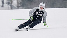 Alena Laba�tová trénuje p�ed závody Sv�tového poháru ve �pindlerov� Mlýn�.