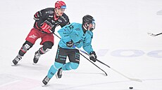 Karlovarský Petr Tomek v utkání s Hradcem Králové.