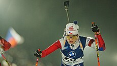 Tereza Voborníková na trati vytrvalostního závodu v Novém M�st� na Morav�.