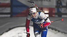 Ilona Plechá�ová na trati vytrvalostního závodu v Novém M�st� na Morav�.