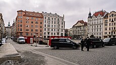 Nám�stí Milo�e Formana u Pa�í�ské ulice v Praze (21. ledna 2026)