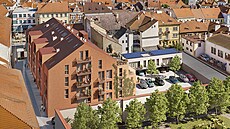 Na míst� bývalého �elezá�ství ve Vav�inecké ulici nedaleko Mírového nám�stí v...