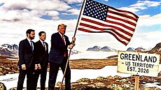 Fotokolá� sdílená prezidentem Donaldem Trumpem. (20. ledna 2026)