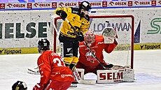 Momentka z extraligového utkání Litvínov - Olomouc