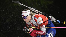 Tereza Voborníková na trati závodu s hromadným stratem v Novém M�st� na Morav�