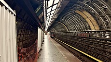 Stanice metra Flora b�hem rekonstrukce (22. 1. 2026)