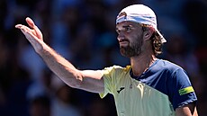 Tomá� Machá� se diví ve t�etím kole Australian Open.