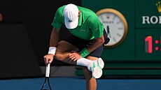 Novak Djokovi� ve �tvrtfinále Australian Open