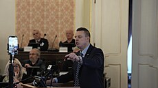 Poslanec SPD Jind�ich Rajchl uspo�ádal seminá� o covidu a dopadech vládních...