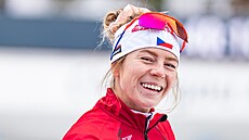 Tereza Vinklárková na tréninku v Ruhpoldingu