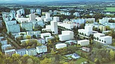 Vizualizace mo�né zástavby prostotu okolo Vý�kovické ulice v ostravském obvodu...