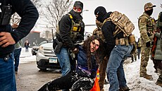 Ameri�tí federální agenti zasahují v Minneapolisu. (21. ledna 2026)