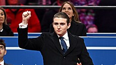 Syn amerického prezidenta Donalda Trumpa Barron (20. ledna 2025)