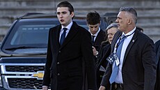 Syn amerického prezidenta Donalda Trumpa Barron (20. ledna 2025)