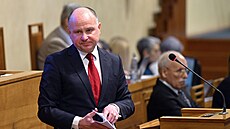 Kandidát na funkci ve�ejného ochránce práv Jaromír Jirsa na jednání Senátu (21....