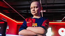 Dominik, malý fotbalový fanou�ek a velký bojovník s rakovinou.
