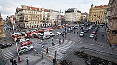 Nám�stí I. P. Pavlova s k�í�ením pra�ské magistrály a Je�nou ulicí pat�í v...