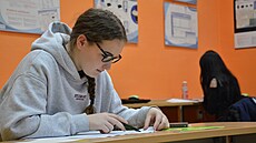 �áci devátých t�íd psali 28. ledna 2026 na �ad� �kol p�ijíma�ky nane�isto....