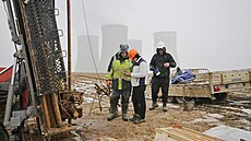 Geologický pr�zkum p�ed stavbou nového bloku jaderné elektrárny v Dukovanech je...