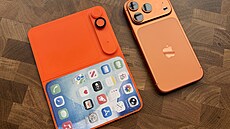 Model mo�né podoby chystaného ohebného iPhonu vyti�t�ný na 3D tiskárn�