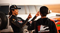 Aliyyah Kolocová na Rallye Dakar 2026.