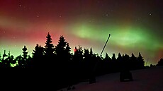 Polární zá�e nad Klínovcem