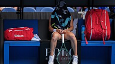 Tereza Valentová v prvním kole Australian Open.