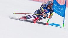 Mikaela Schiffrinová v ob�ím slalomu ve �pindlerov� Mlýn� (24. ledna 2026)