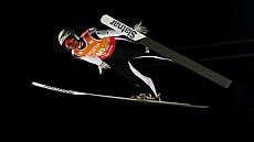 Domen Prevc b�hem mistrovství sv�ta v letech v Oberstdorfu