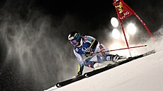 Norský ly�a� Atle Lie McGrath b�hem ob�ího slalomu ve Schladmingu