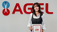 HR �editelka spole�nosti AGEL Lucie �t�pánková Rozbo�ilová s ocen�ním