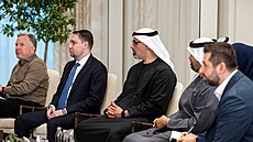 Prezident Spojených arabských emirát� Muhammad ibn Zájid Ál Nahján p�ijímá...