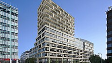 Pohled na multifunk�ní objekt Hila, s pln� vybavenými byty k pronájmu v...