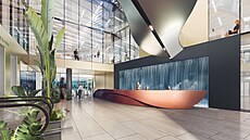 Recepce nov� budovaného objektu Hila na Brumlovce