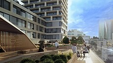 St�e�ní terasa pro práci i relaxaci na budov� Hila Praha 4- Passerinvest Group