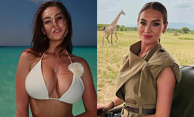 Miss Adéla Štroffeková zdraví v bikinách ze Zanzibaru. Z blondýny je brunetka