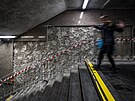 Zb�vaj� dva dny do zah�jen� hlavn� f�ze rekonstrukce stanice metra Flora na...