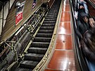 Zb�vaj� dva dny do zah�jen� hlavn� f�ze rekonstrukce stanice metra Flora na...