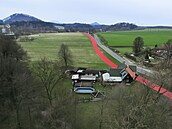 Plán stezky mezi Ose�nou a Chrastnou